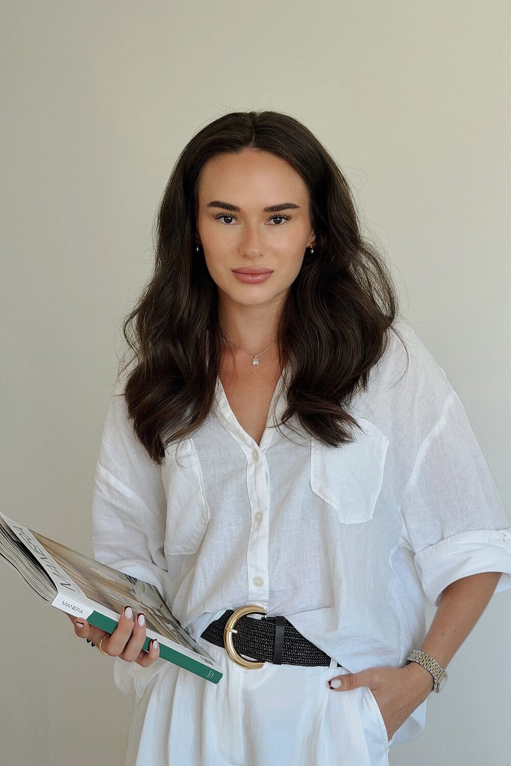 Portrait of Angelina Otto, interior designer, photographed in natural light